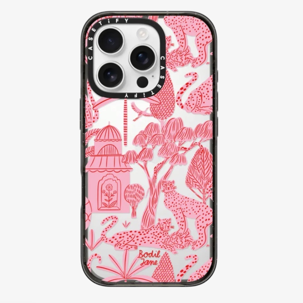 Casetify Cheetah Pink Impact Case IPhone 13 Pro